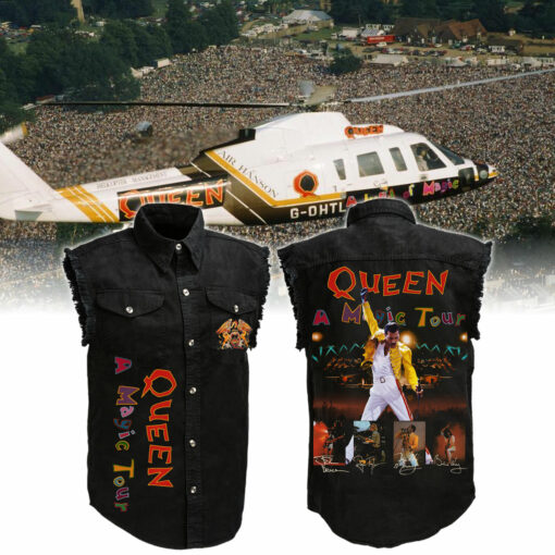 Queen A Magic Tour Sleeveless Denim Shirt
