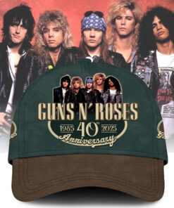 Guns N' Roses 40Th Anniversary 1985-2025 3D Cap