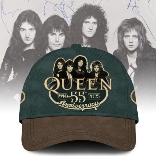 Queen 55Th Anniversary 1970-2025 3D Cap