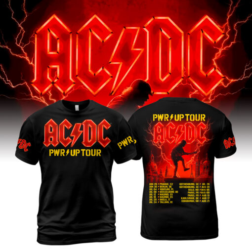 AC/DC PWR UP Tour EU 2025 Shirt AOP