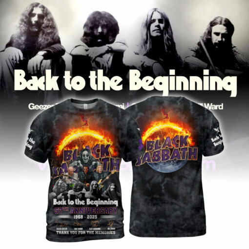 Black Sabbath 57th Anniversary 1968-2025 Thank You For The Memories AOP