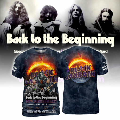 Black Sabbath 57th Anniversary 1968-2025 Thank You For The Memories AOP