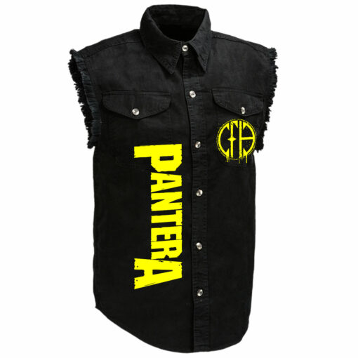 Pantera Announces Summer 2025 U.S. Tour Sleeveless Denim Shirt - Image 2