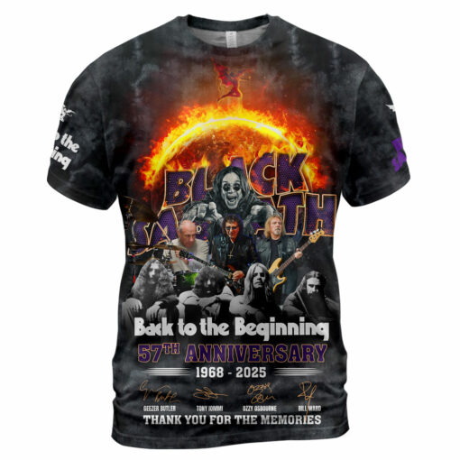Black Sabbath 57th Anniversary 1968-2025 Thank You For The Memories AOP - Image 2
