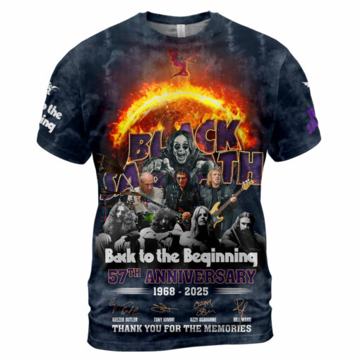 Black Sabbath 57th Anniversary 1968-2025 Thank You For The Memories AOP - Image 2