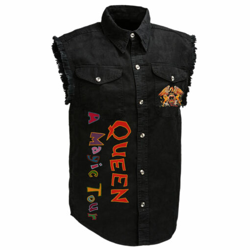 Queen A Magic Tour Sleeveless Denim Shirt - Image 3