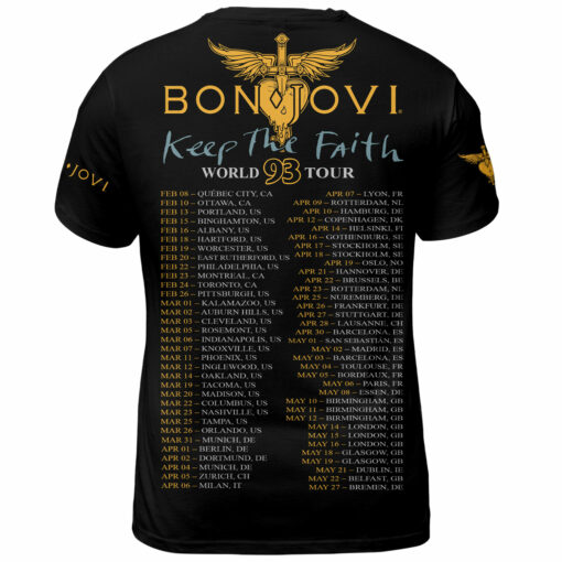Bon Jovi Keep The Faith Tour Bon Jovi Tour AOP - Image 3