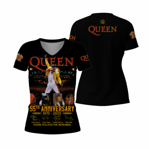Queen 55th Anniversary 1970 2025 Thank You For The Memories AOP - Image 5