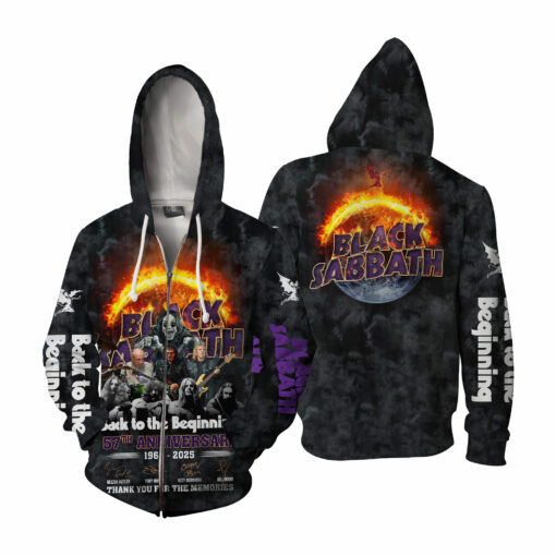Black Sabbath 57th Anniversary 1968-2025 Thank You For The Memories AOP - Image 5