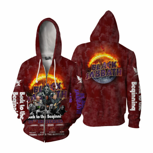 Black Sabbath 57th Anniversary 1968-2025 Thank You For The Memories AOP - Image 5