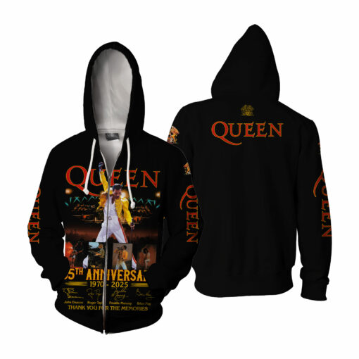 Queen 55th Anniversary 1970 2025 Thank You For The Memories AOP - Image 6