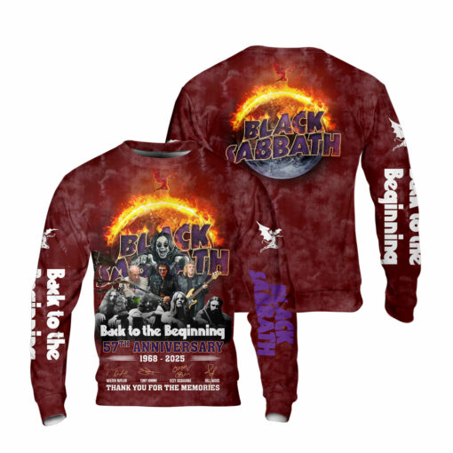 Black Sabbath 57th Anniversary 1968-2025 Thank You For The Memories AOP - Image 6