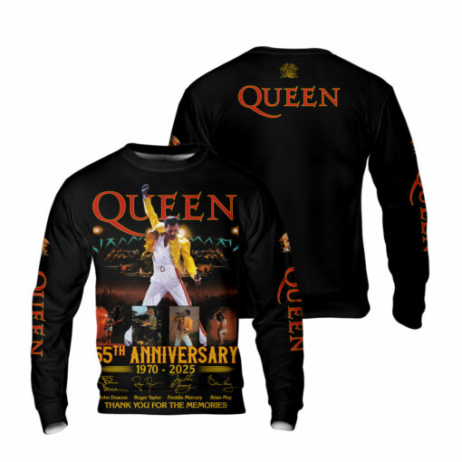 Queen 55th Anniversary 1970 2025 Thank You For The Memories AOP - Image 7