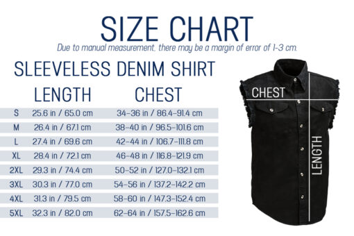 Def Leppard Tour 2025 Sleeveless Denim Shirt - Image 4