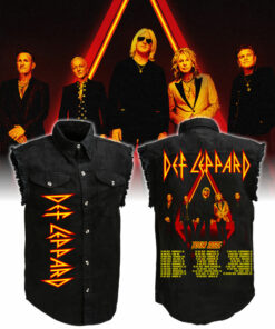 Def Leppard Tour 2025 Sleeveless Denim Shirt