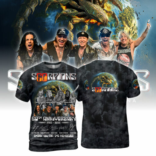 SP01B Scorpions 60th Anniversary 1965-2025 Thank You For The Memories AOP