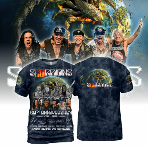 SP01N Scorpions 60th Anniversary 1965-2025 Thank You For The Memories AOP
