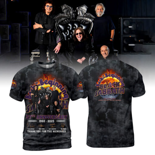 BS03B Black Sabbath 57th Anniversary 1968-2025 Thank You For The Memories AOP