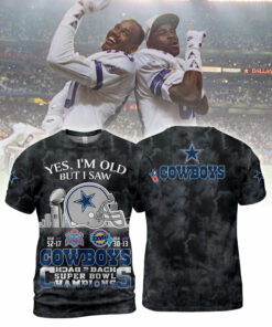 Dallas Cowboys Yes, I Am Old But I Saw Back 2 Back Super Bowl Champions V2