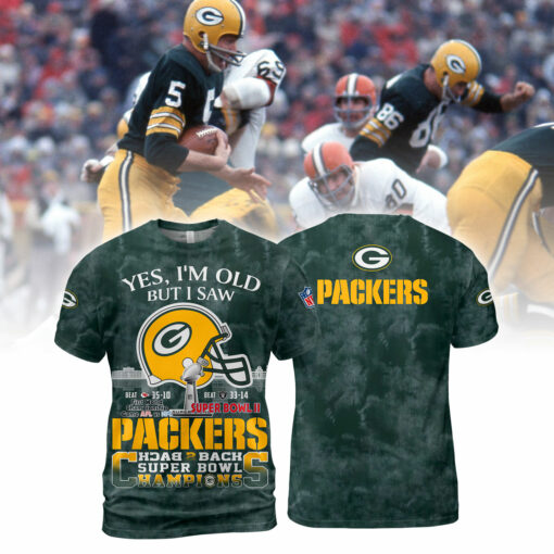 Green Bay Packers Yes, I Am Old But I Saw Back 2 Back Super Bowl Champions