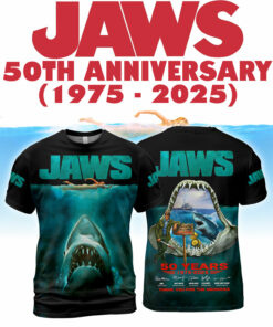 Jaws Movie 50 Years 1975-2025 Thank For The Memories AOP 2