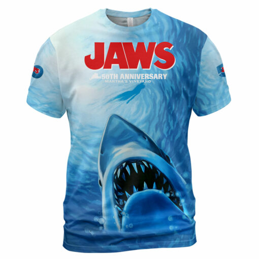 Jaws Movie 50 Years 1975-2025 Thank For The Memories AOP 5 - Image 2