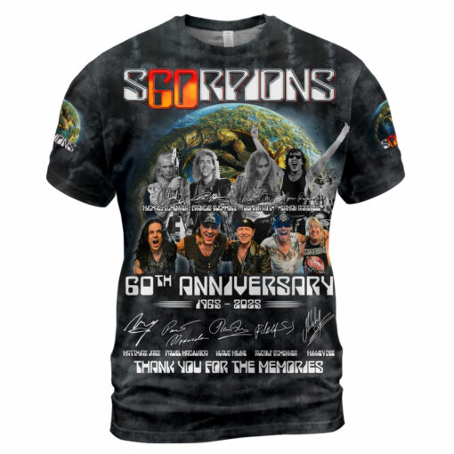 SP01B Scorpions 60th Anniversary 1965-2025 Thank You For The Memories AOP - Image 2