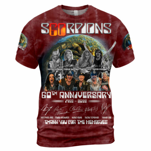 SP01R Scorpions 60th Anniversary 1965-2025 Thank You For The Memories AOP - Image 2