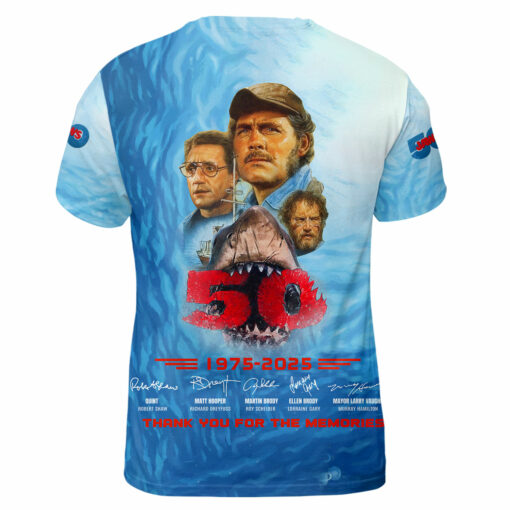 Jaws Movie 50 Years 1975-2025 Thank For The Memories AOP 5 - Image 3