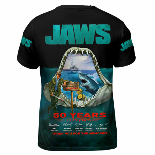 Jaws Movie 50 Years 1975-2025 Thank For The Memories AOP 2 - Image 3