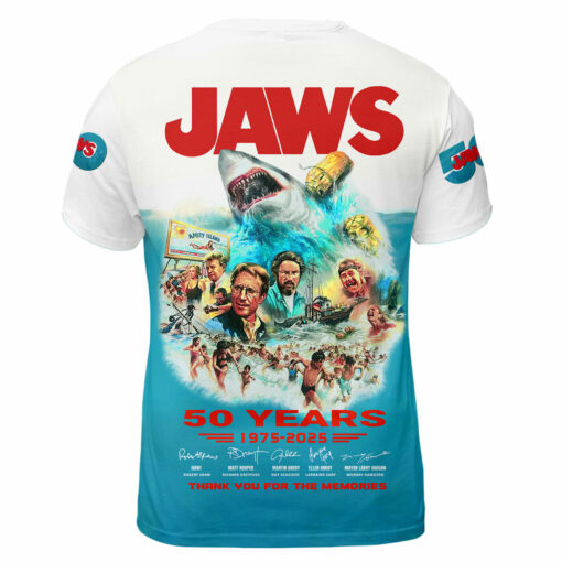 Jaws Movie 50 Years 1975-2025 Thank For The Memories AOP 3 - Image 3