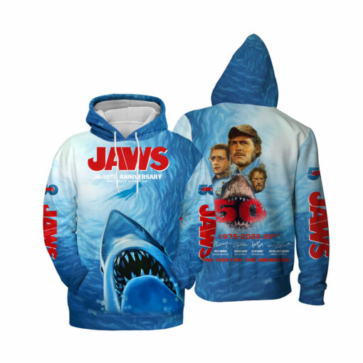 Jaws Movie 50 Years 1975-2025 Thank For The Memories AOP 5 - Image 4