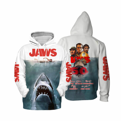 Jaws Movie 50 Years 1975-2025 Thank For The Memories AOP 1 - Image 4