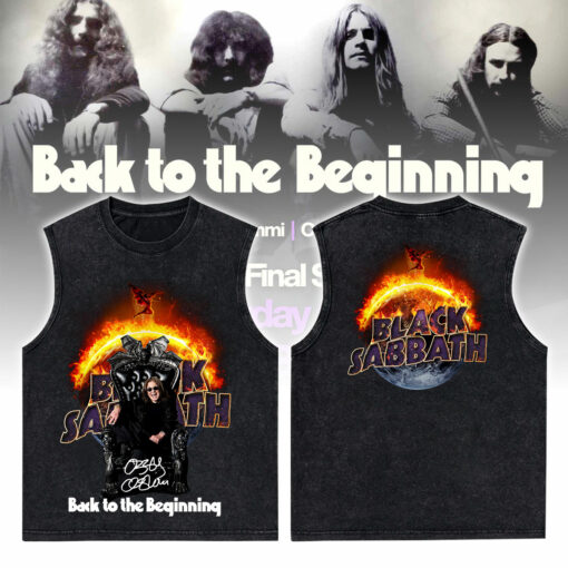 OZTT01 WASHED TANK TOP Ozzy Osbourne Thank You For The Memories