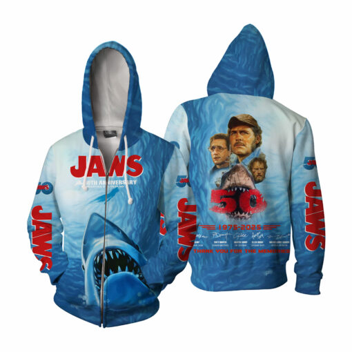 Jaws Movie 50 Years 1975-2025 Thank For The Memories AOP 5 - Image 5