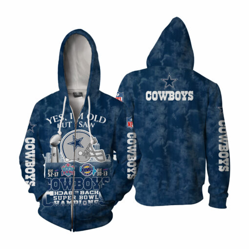 Dallas Cowboys Yes, I Am Old But I Saw Back 2 Back Super Bowl Champions - Image 5