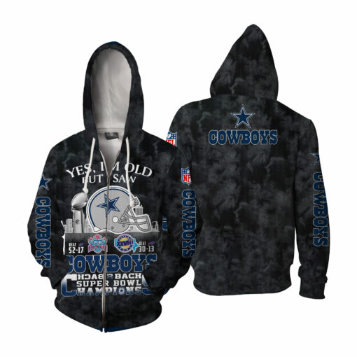 Dallas Cowboys Yes, I Am Old But I Saw Back 2 Back Super Bowl Champions V2 - Image 5