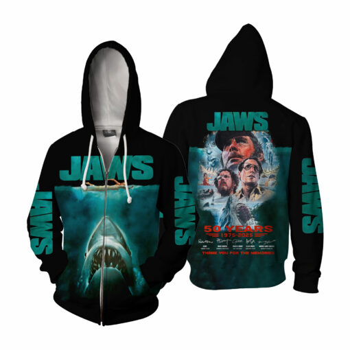Jaws Movie 50 Years 1975-2025 Thank For The Memories AOP 4 - Image 5