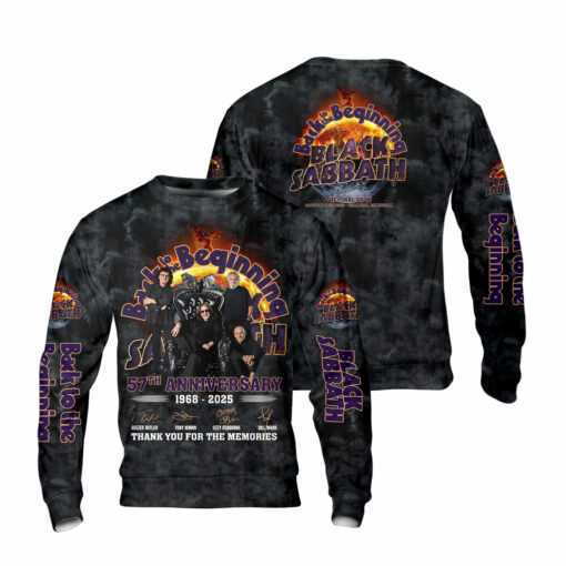 BS03B Black Sabbath 57th Anniversary 1968-2025 Thank You For The Memories AOP - Image 6