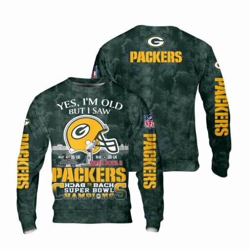 Green Bay Packers Yes, I Am Old But I Saw Back 2 Back Super Bowl Champions - Image 6