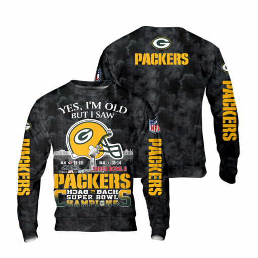 Green Bay Packers Yes, I Am Old But I Saw Back 2 Back Super Bowl Champions V2 - Image 6