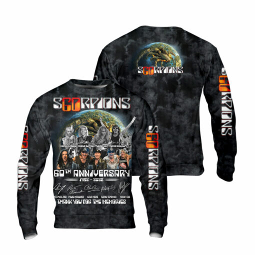 SP01B Scorpions 60th Anniversary 1965-2025 Thank You For The Memories AOP - Image 6