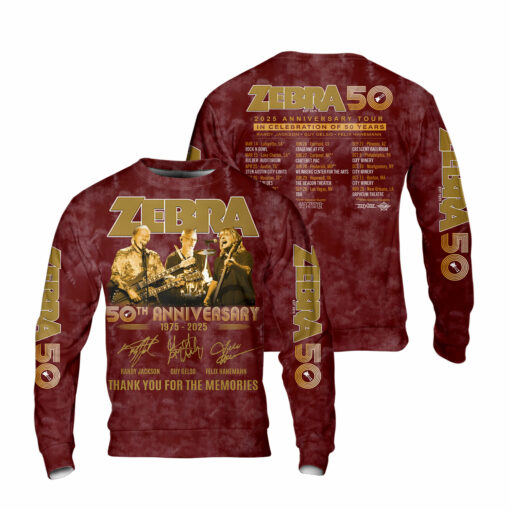 ZE01R Rock Legends ZEBRA Band 50th Anniversary Tour AOP - Image 6