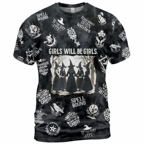 HR44T Girls Will Be Girls Witch AOP 2 - Image 2