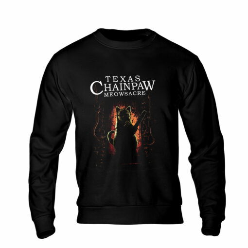 HR27T Texas Chainpaw Meowsacre Halloween Horror Characters 2D - Image 3