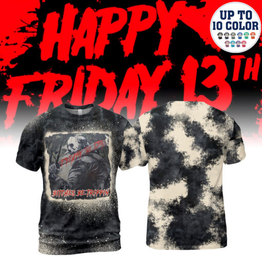 HR02T Bitches Be Trippin Halloween Horror Characters AOP