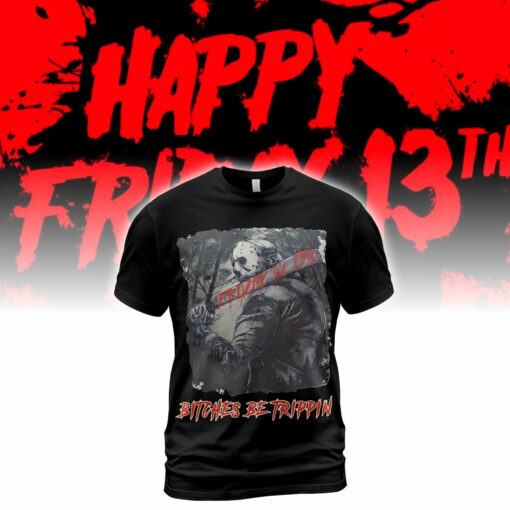 HR13T Bitches Be Trippin Halloween Horror Characters 2D
