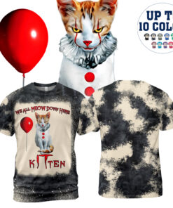 HR22T Kitten Halloween Horror Characters AOP