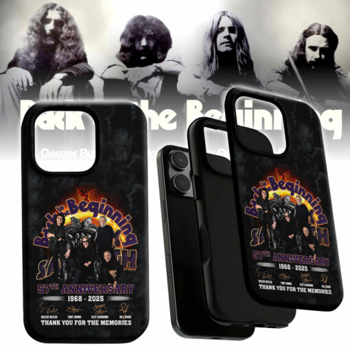 Phone Case Black Sabbath 57th Anniversary 1968-2025 Thank You For The Memories AOP V2