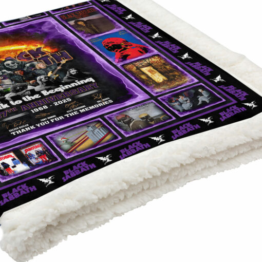 Blanket Black Sabbath 57th Anniversary 1968-2025 Thank You For The Memories AOP - Image 2
